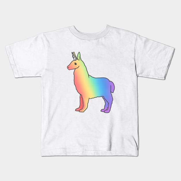 Llamacorn Kids T-Shirt by greys